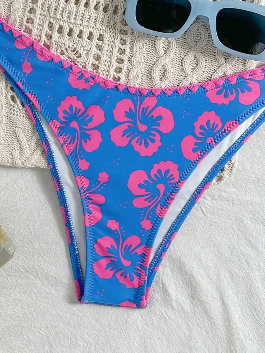Womens Floral Print Backless Bikini Two Piece Swimsuit For Beach Summer Vacation
Womens Floral Print Backless Bikini Two Piece Swimsuit For Beach Summer Vacation