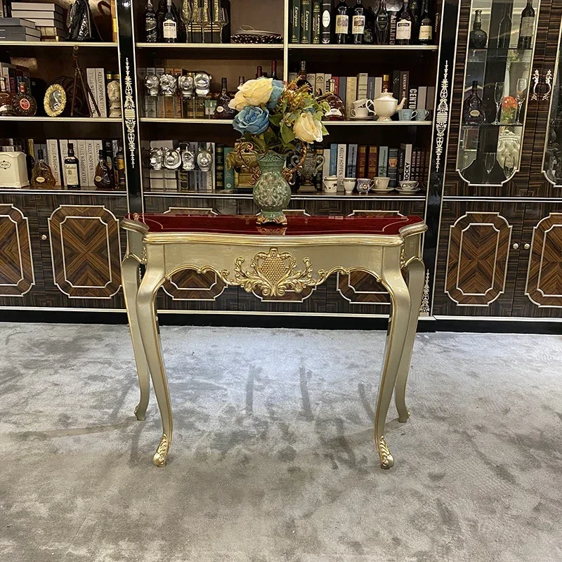 European style solid wood porch table small family living room entrance decoration table sofa back porch table
European style solid wood porch table small family living room entrance decoration table sofa back porch table