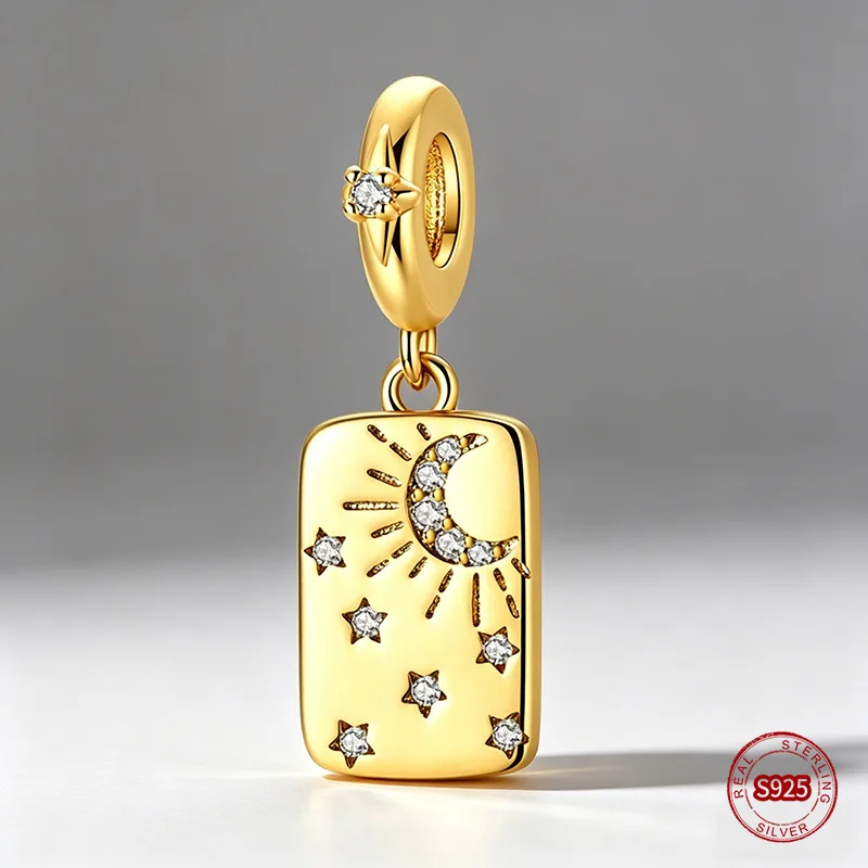 Ahthen 925 Sterling Silver Beads Bright Star Moon Dangle Charm fit Snake Chain Bracelets or Necklaces Women DIY Jewelry Making
Ahthen 925 Sterling Silver Beads Bright Star Moon Dangle Charm fit Snake Chain Bracelets or Necklaces Women DIY Jewelry Making