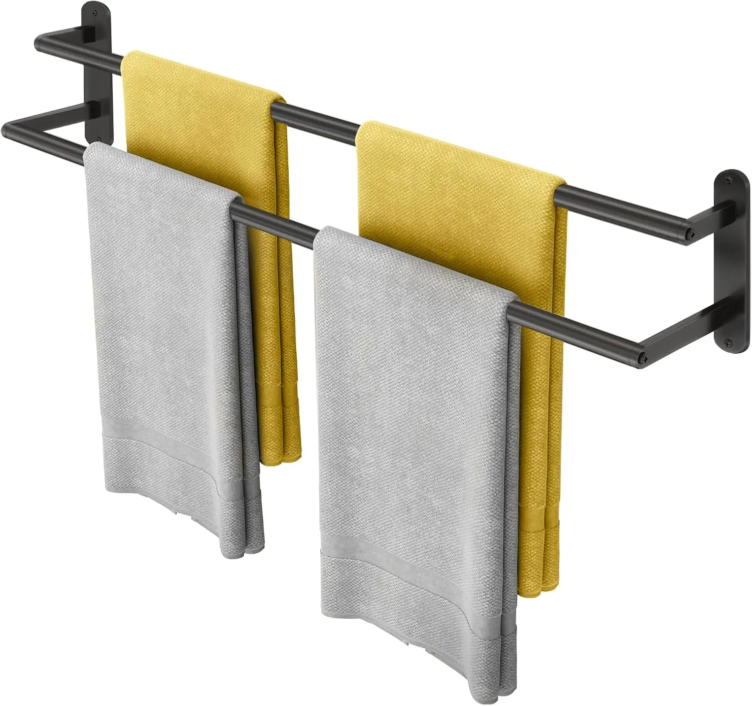 Double Towel Bar 32 Inch, Towel Racks for Bathroom, Wall Mount Bathroom Towel Holder, Stainless Steel Bathroom Towel Rack, To