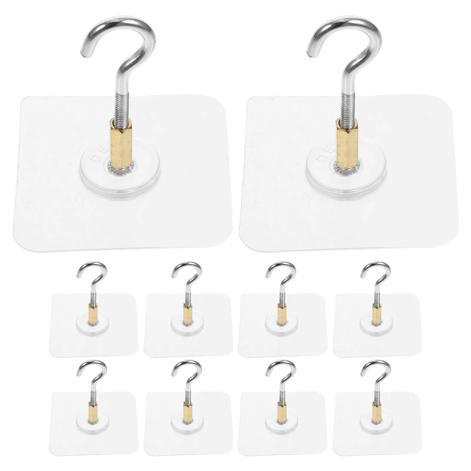12 Pcs Adhesive Ceiling Hooks No Drill Heavy Duty Wall Planter Bathroom Kitchen Hanging Hooks Strong Load Bearing Capacity
12 Pcs Adhesive Ceiling Hooks No Drill Heavy Duty Wall Planter Bathroom Kitchen Hanging Hooks Strong Load Bearing Capacity