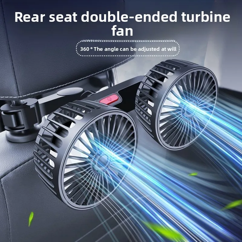 New Car Fan 3-Speed Car Seat Rear Cooling Fan USB Charging Double-Head Fan 360° Rotating Car Fan For Summer Car Accessories
New Car Fan 3-Speed Car Seat Rear Cooling Fan USB Charging Double-Head Fan 360° Rotating Car Fan For Summer Car Accessories