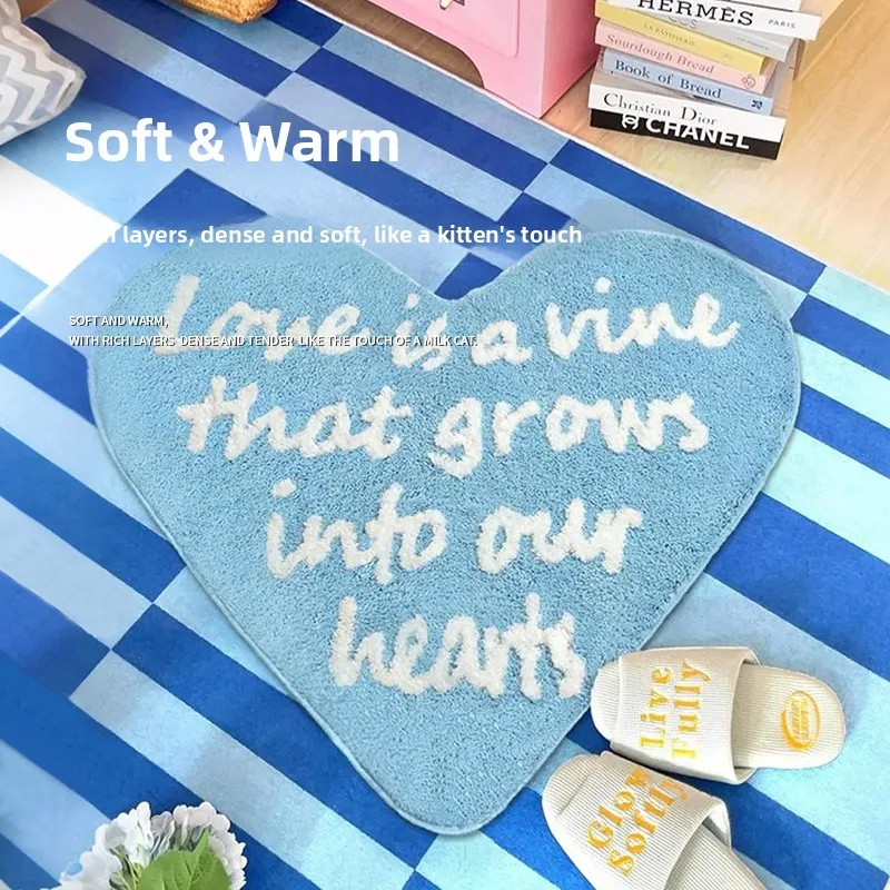 Thiened Floing Heart aped Carpet American Retro Living Room Bedroom TV Table Side Rug Strong Absorb Sound Non Slip
Thiened Floing Heart aped Carpet American Retro Living Room Bedroom TV Table Side Rug Strong Absorb Sound Non Slip