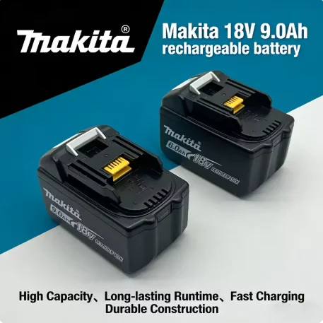 Аккумулятор литий-ионный Makita 18В 9.0Ач для электроинструментов DDF487 BL1880 BL1860B LXT400, высокопроизводительный аккумулятор LXT
Аккумулятор литий-ионный Makita 18В 9.0Ач для электроинструментов DDF487 BL1880 BL1860B LXT400, высокопроизводительный аккумулятор LXT