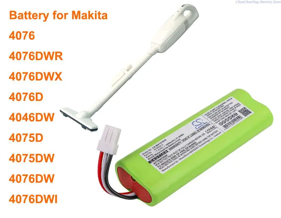 Cameron Sino 3000mAh Battery 810534-3 for Makita 4076, 4076D, 4076DWR, 4076DWX
Cameron Sino 3000mAh Battery 810534-3 for Makita 4076, 4076D, 4076DWR, 4076DWX