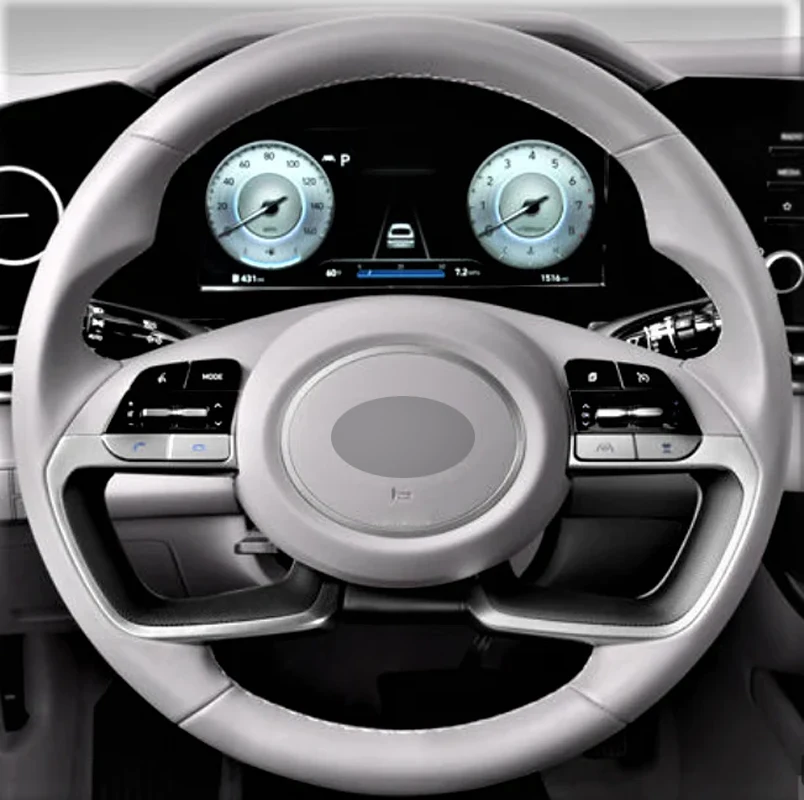 Alcantara Steering Wheel Cover Real Leather White Thread Car Steering Wheel Wrap Car Accessoires for Hyundai I20 BAYON 2020-2024
Alcantara Steering Wheel Cover Real Leather White Thread Car Steering Wheel Wrap Car Accessoires for Hyundai I20 BAYON 2020-2024