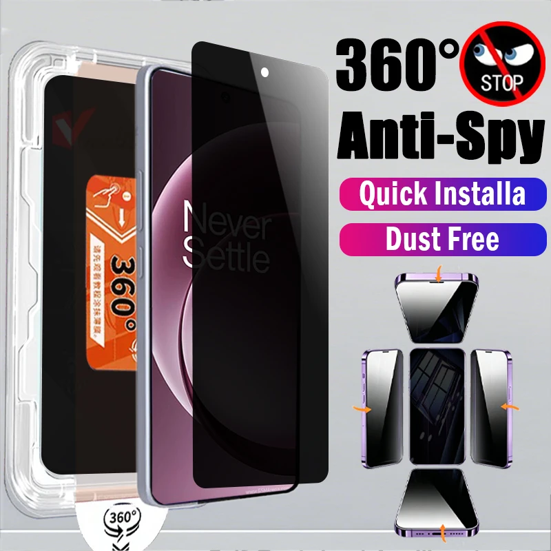 360° Privacy Tempered Glass for Oneplus 15 15t 15R 13T 13R 9 9RT Anti-Spy Screen Protector Dust Free Auto Install Tools
360° Privacy Tempered Glass for Oneplus 15 15t 15R 13T 13R 9 9RT Anti-Spy Screen Protector Dust Free Auto Install Tools