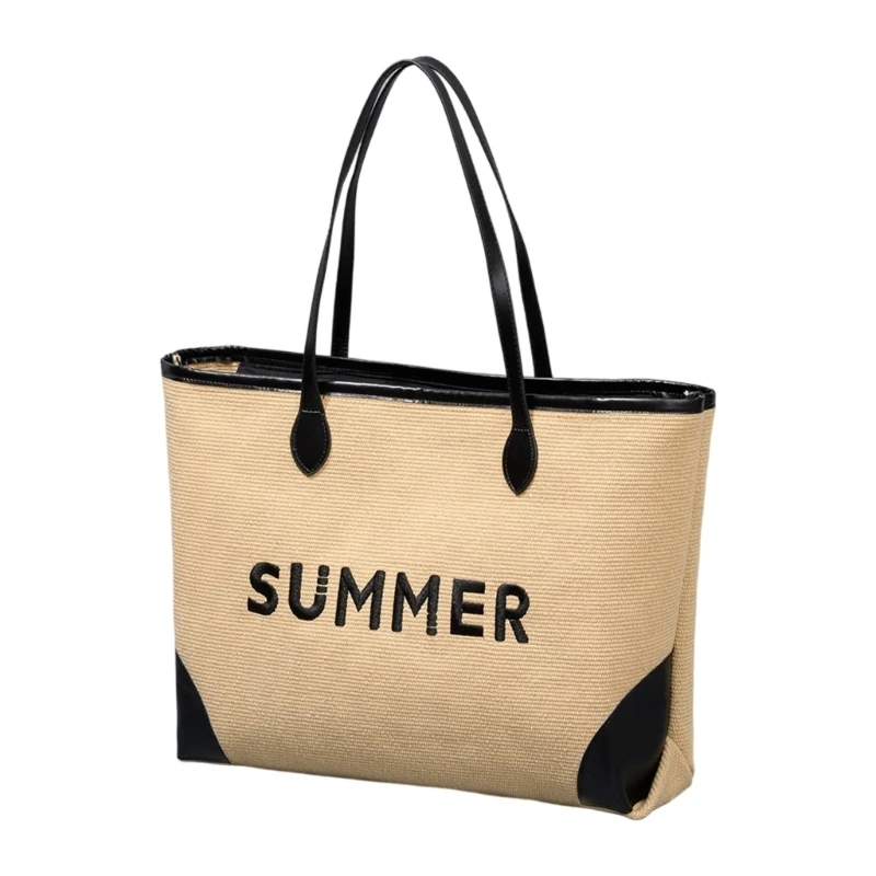 E8FB Embroidery Beach Bag with Spacious Interior Shoulder Bags Woven Handbag Travel Shopping Bag for Everyday Essential
E8FB Embroidery Beach Bag with Spacious Interior Shoulder Bags Woven Handbag Travel Shopping Bag for Everyday Essential