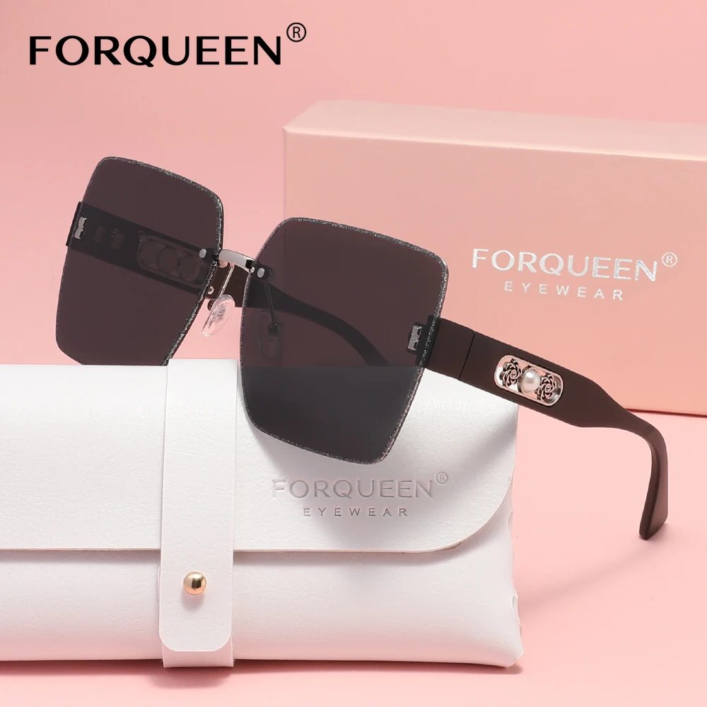FORQUEEN Oversized Frame Sunglasses For Women Fashion Vintage Driving Glasses UV400 Ladies Eyewear 
FORQUEEN Oversized Frame Sunglasses For Women Fashion Vintage Driving Glasses UV400 Ladies Eyewear