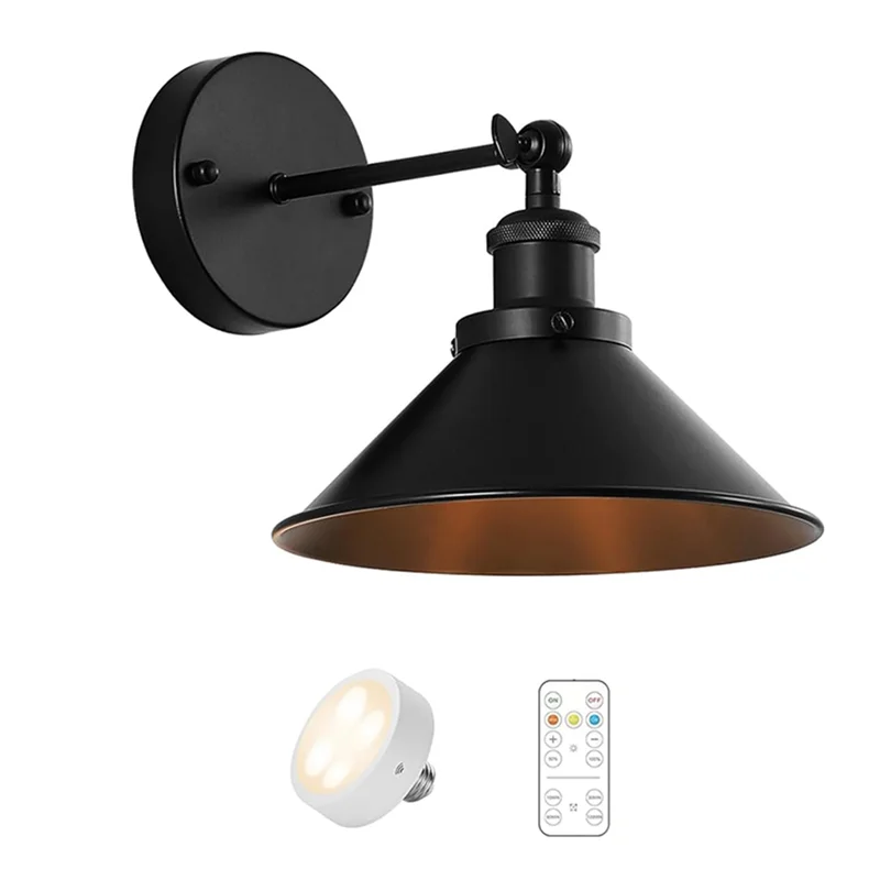 MOPHE-Внутренние светодиодные настенные светильники, черные винтажные настенные бра-настенные светильники с дистанционным управлением, подходящие для спальни, фермерского дома
MOPHE-Внутренние светодиодные настенные светильники, черные винтажные настенные бра-настенные светильники с дистанционным управлением, подходящие для спальни, фермерского дома