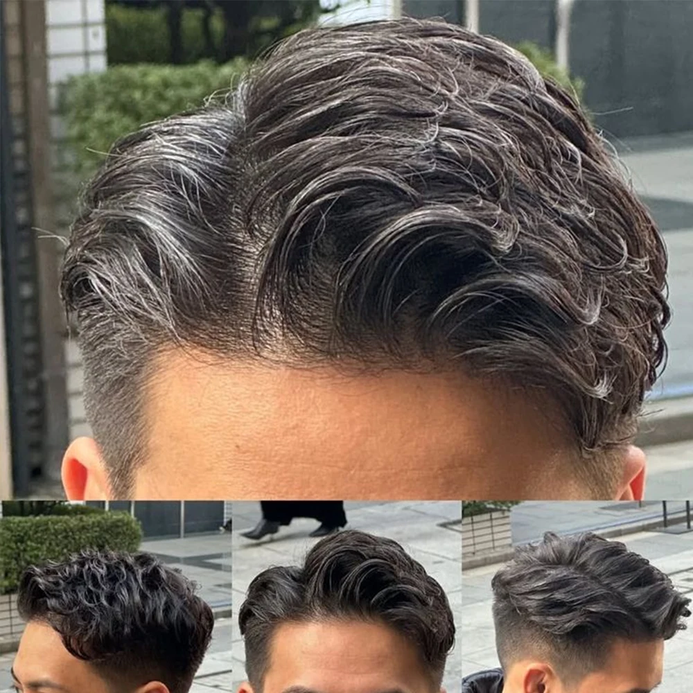 Strong Durable Super Natural Hairline Male Grey 1B50 1B80 Human Hair Microskin Toupee Old Gentlemen CheapHairpiece Thin Skin Pro
Strong Durable Super Natural Hairline Male Grey 1B50 1B80 Human Hair Microskin Toupee Old Gentlemen CheapHairpiece Thin Skin Pro