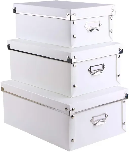 Decorative Storage Boxes with Lids,Water-Proof Storage Bins for Shoes,Clothes,Office …
Decorative Storage Boxes with Lids,Water-Proof Storage Bins for Shoes,Clothes,Office …