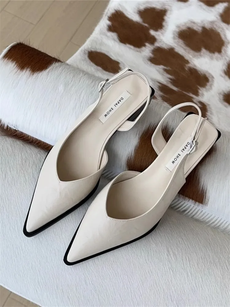 Fashion Pointed Toe Women Sandals Shallow Low Heel Slingbacks Ladies Casual Dress Street Style Shoes
Fashion Pointed Toe Women Sandals Shallow Low Heel Slingbacks Ladies Casual Dress Street Style Shoes