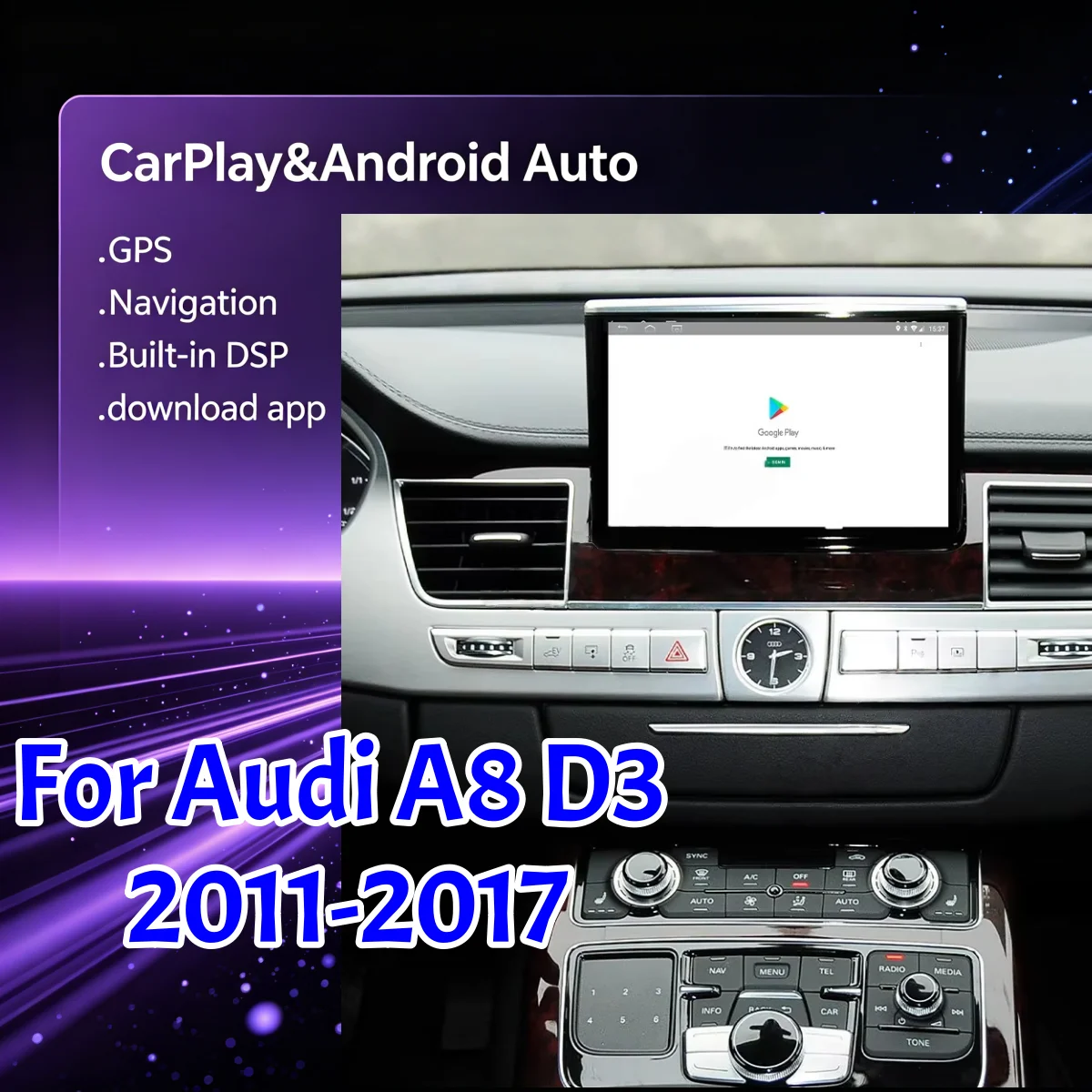 4G Qualcomm 6125 Carplay Android 13 For Audi A8 D3 2011-2017 Car GPS Navigation Auto Stereo Head unit Multimedia Player 4G SIM
4G Qualcomm 6125 Carplay Android 13 For Audi A8 D3 2011-2017 Car GPS Navigation Auto Stereo Head unit Multimedia Player 4G SIM