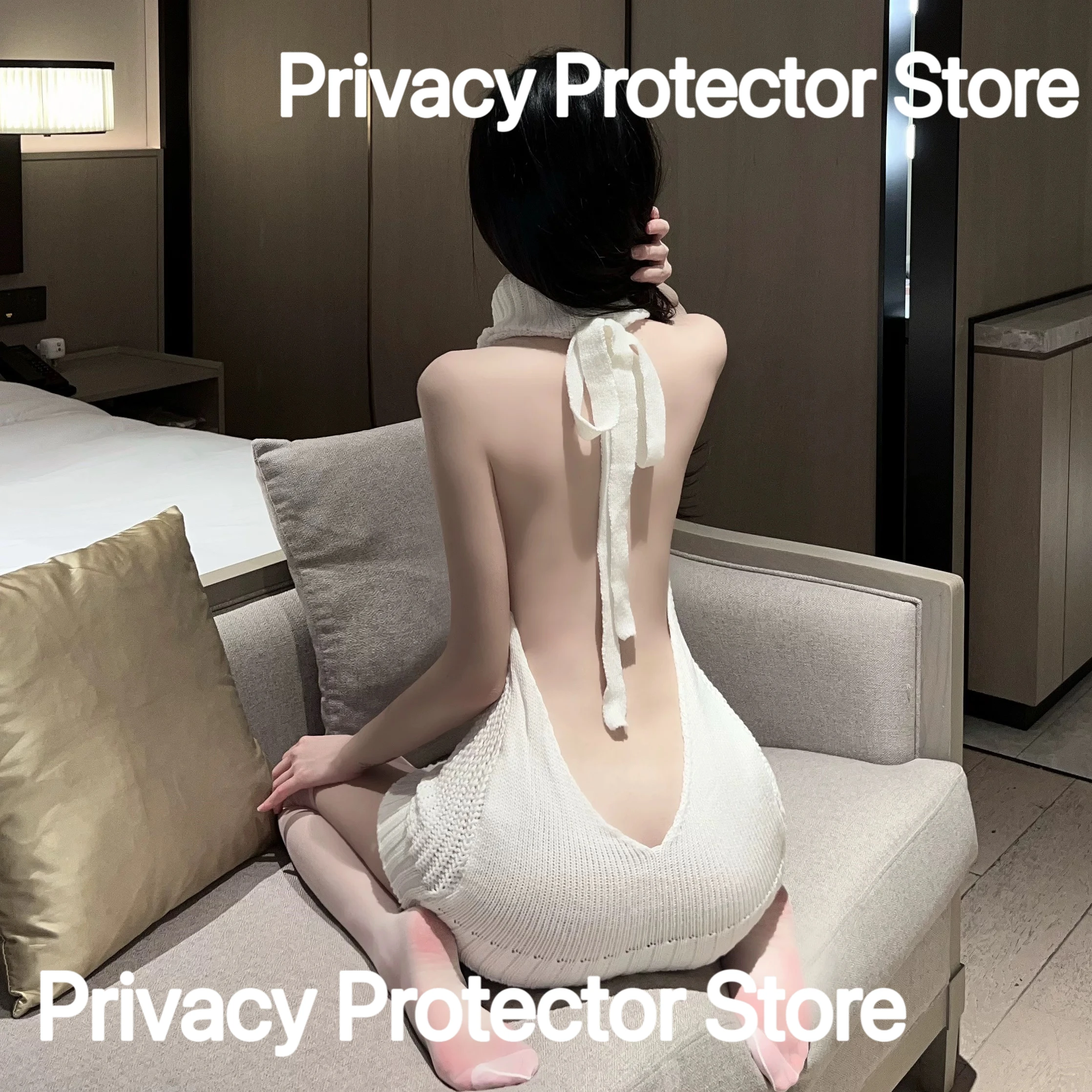 Role Play Cat Woman Black Turtleneck Sweater Outfit Uniform Cosplay Anime Backless Garter Stocking Knit Clothes Costume
Role Play Cat Woman Black Turtleneck Sweater Outfit Uniform Cosplay Anime Backless Garter Stocking Knit Clothes Costume