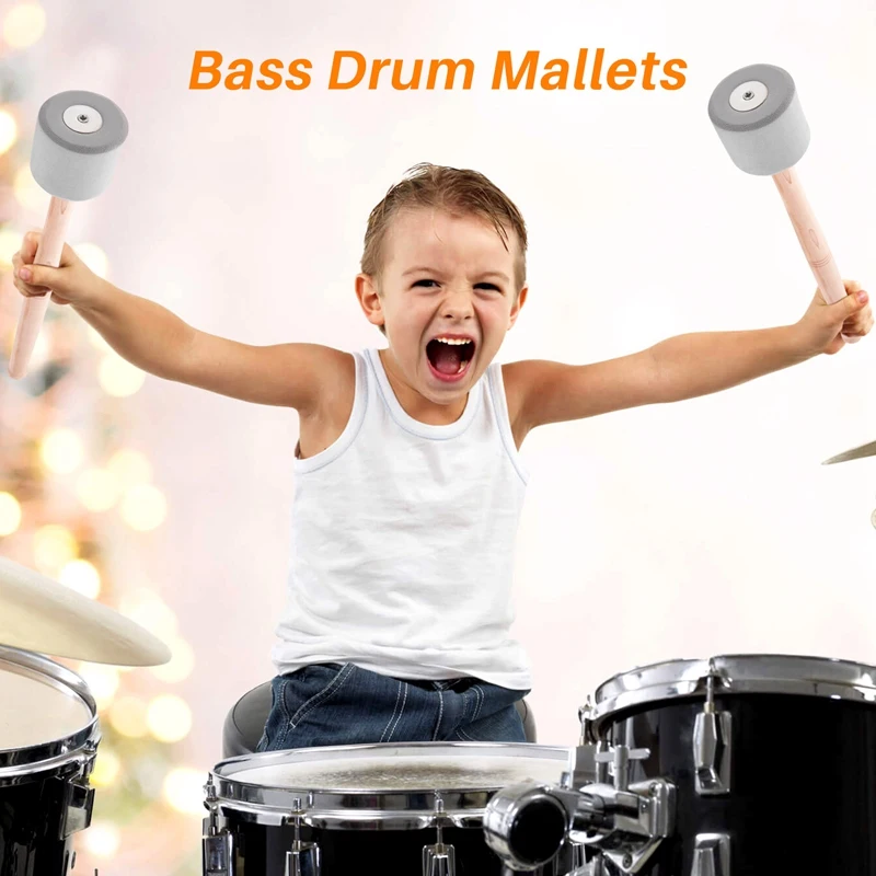 A89E-4Pcs Bass Drum Mallets Sticks Mallets Foam Head Drum Mallets For Marching Band Percussion
A89E-4Pcs Bass Drum Mallets Sticks Mallets Foam Head Drum Mallets For Marching Band Percussion