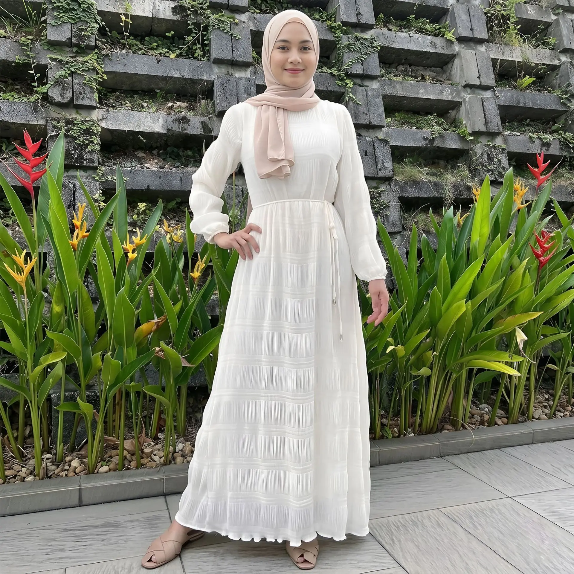 Dresses Women Eid Muslim Party Abaya Jalabiya Pleated Dress Ramadan Morocco Dubai Sashes Islam Vestidos Arab Long Robe Kaftan
Dresses Women Eid Muslim Party Abaya Jalabiya Pleated Dress Ramadan Morocco Dubai Sashes Islam Vestidos Arab Long Robe Kaftan