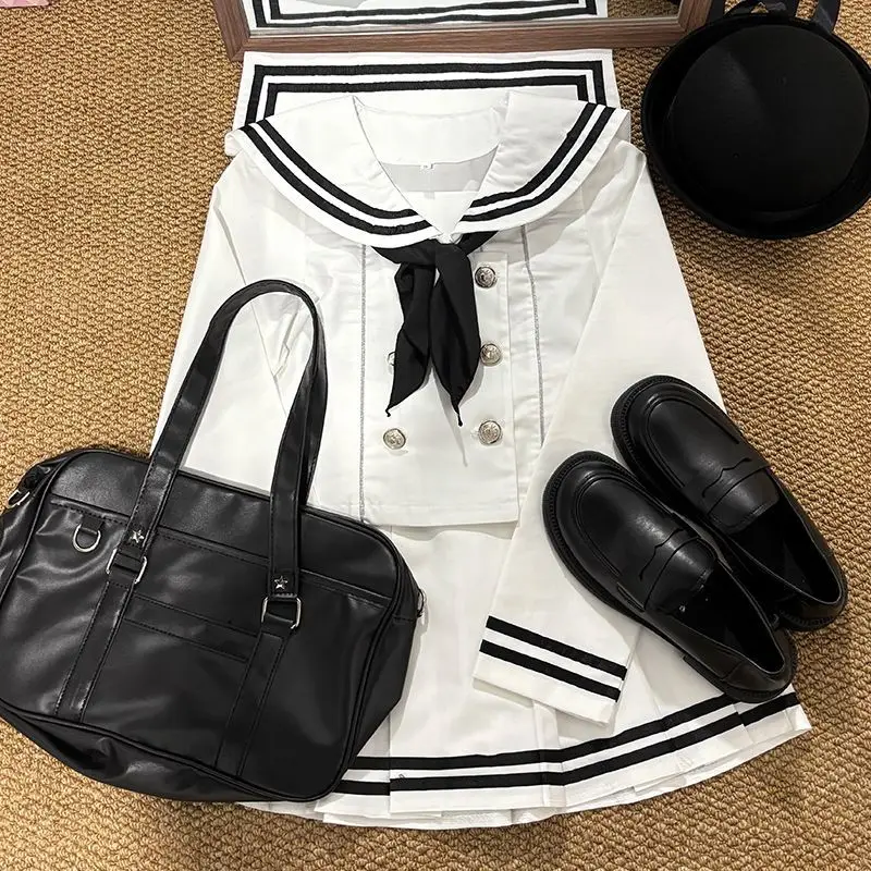 Japan Genuine Jk Chestless Solid Color Sailor Suit With Hand Tie And Scarf Japanese Style Suit Women
Japan Genuine Jk Chestless Solid Color Sailor Suit With Hand Tie And Scarf Japanese Style Suit Women