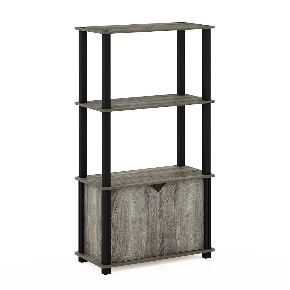 Brahms 4-Tier Multipurpose Bookcase/Bookshelf/Display Shelf/Display Ra With Door, French Oak Grey/Black
Brahms 4-Tier Multipurpose Bookcase/Bookshelf/Display Shelf/Display Ra With Door, French Oak Grey/Black