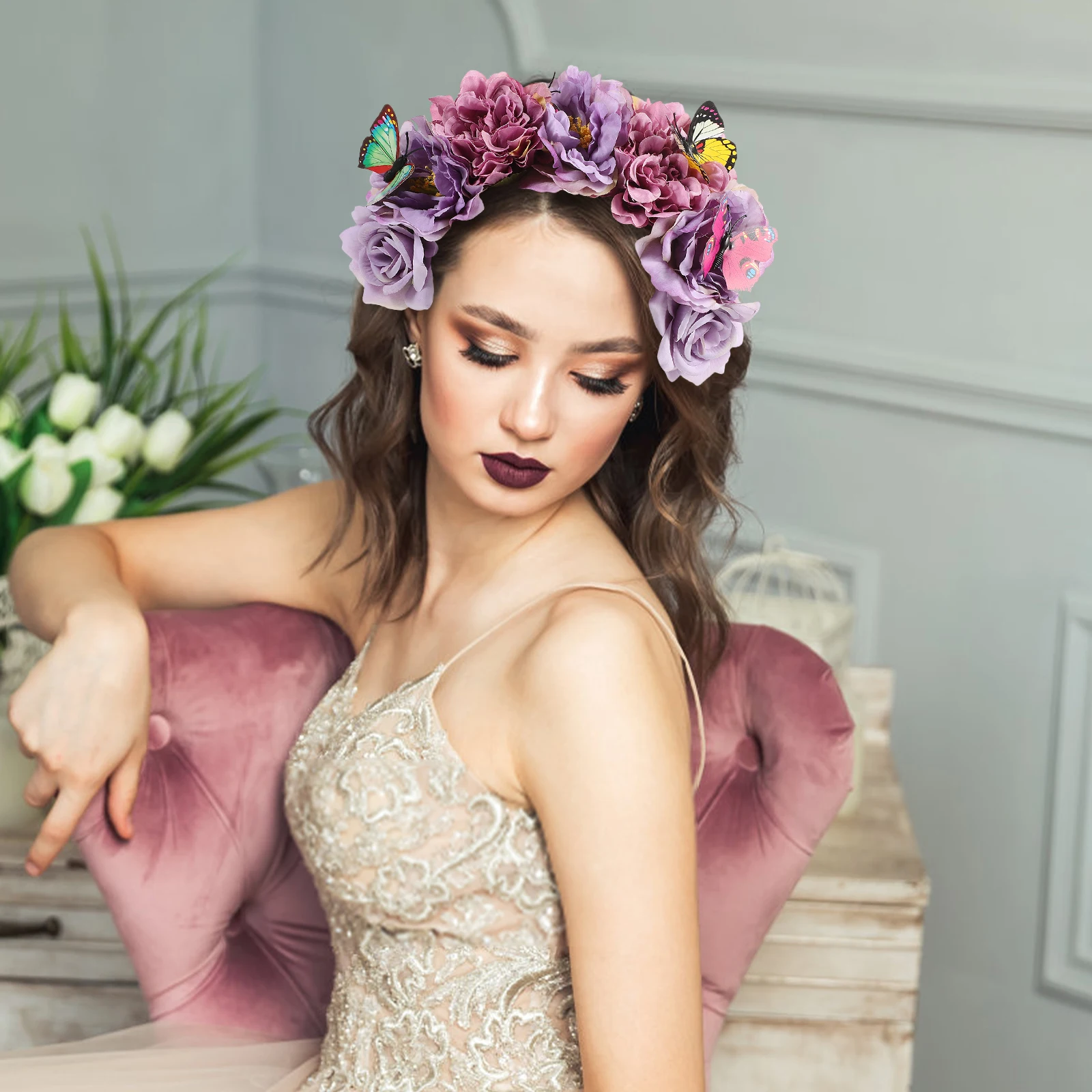 Headband Costume Flower Headpiece Prom Women Fabric Butterfly Fascinator Vacation
Headband Costume Flower Headpiece Prom Women Fabric Butterfly Fascinator Vacation