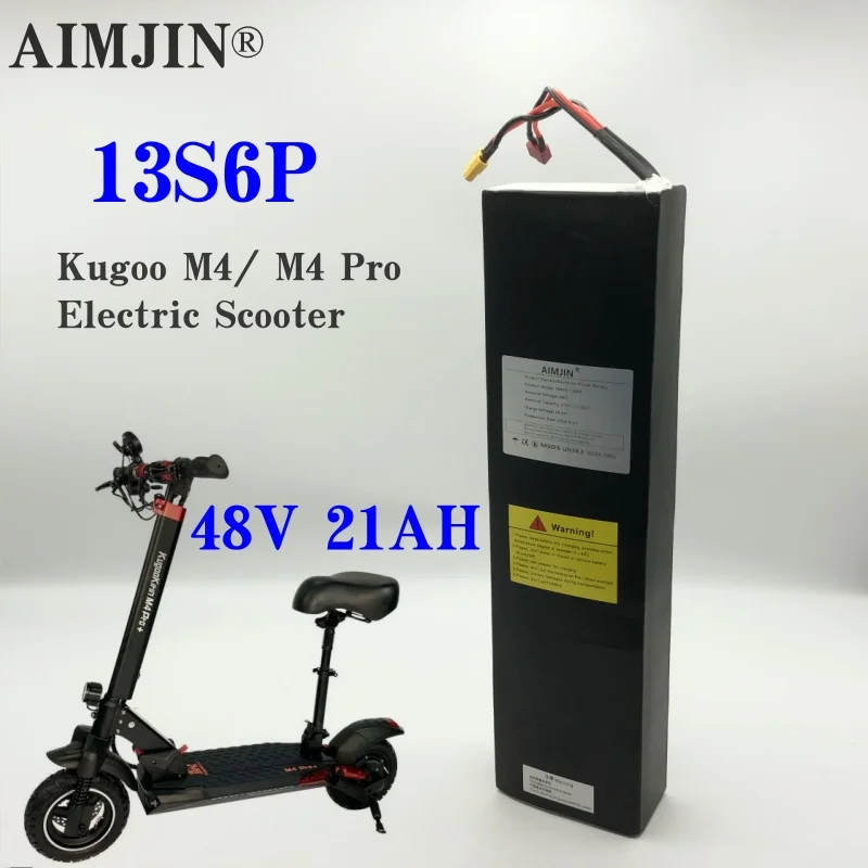 Аккумулятор для электрического скутера Kugoo M4/ M4 Pro, литий-ионный аккумулятор 13S6P 48 в 21 Ач, 100 Вт/ч
Аккумулятор для электрического скутера Kugoo M4/ M4 Pro, литий-ионный аккумулятор 13S6P 48 в 21 Ач, 100 Вт/ч