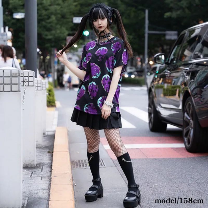 Новая готическая футболка с 3D принтом в стиле аниме, унисекс, красочная, оригинальный уличный стиль Y2K, подходит для дома и отдыха на свежем воздухе
Новая готическая футболка с 3D принтом в стиле аниме, унисекс, красочная, оригинальный уличный стиль Y2K, подходит для дома и отдыха на свежем воздухе