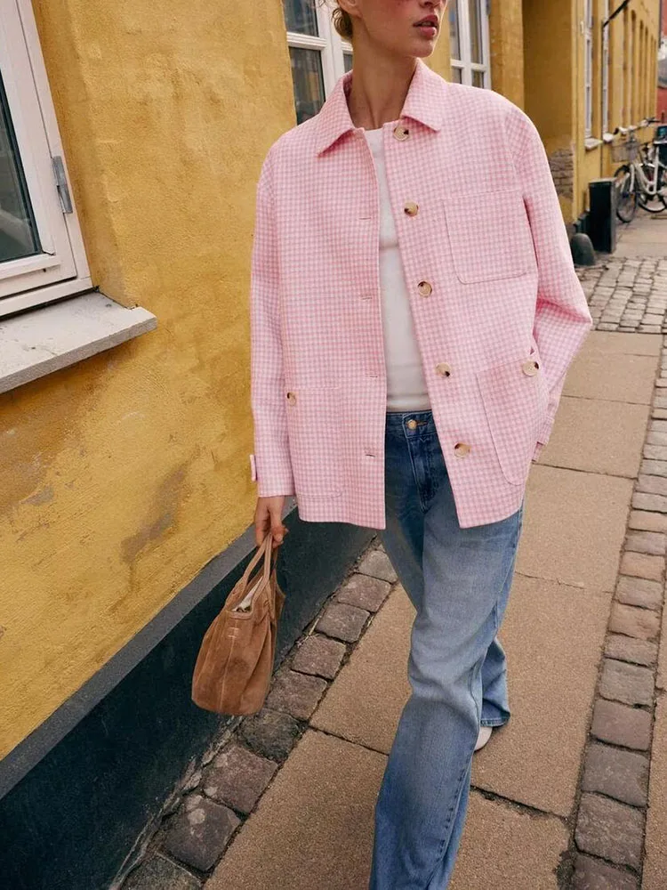 Spring 2026 New Sweet Fashionable Comfortable Casual Small Plaid Shirt Women's Premium Short Outerwear Versatile Commute Style
Spring 2026 New Sweet Fashionable Comfortable Casual Small Plaid Shirt Women's Premium Short Outerwear Versatile Commute Style
