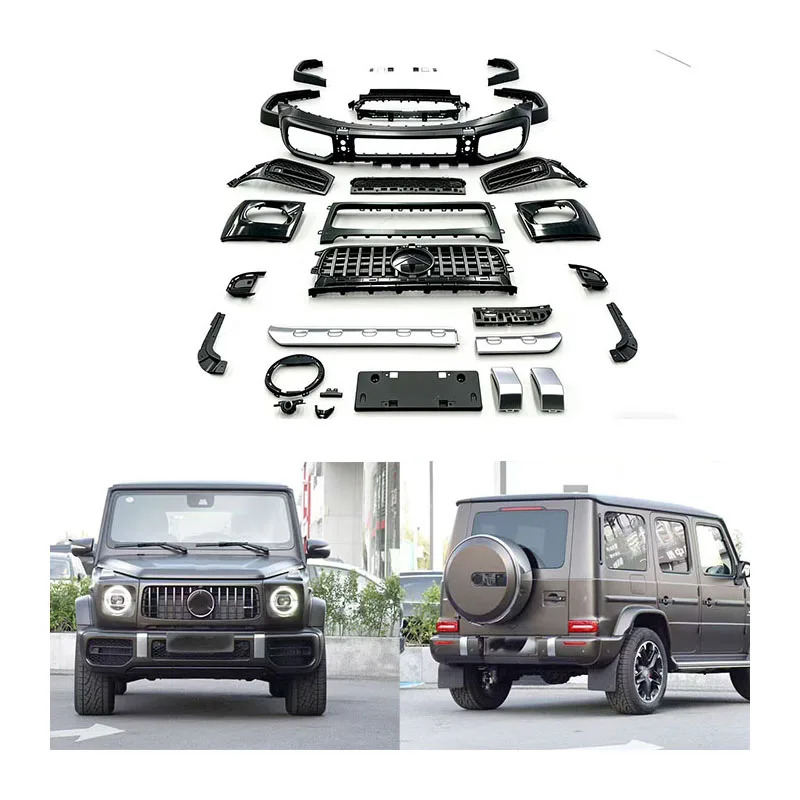 Идеальный гараж для G-Class W464 2019-2023 годов, модернизированный с бампером G63, передней решеткой GT и комплектом обвеса.
Идеальный гараж для G-Class W464 2019-2023 годов, модернизированный с бампером G63, передней решеткой GT и комплектом обвеса.