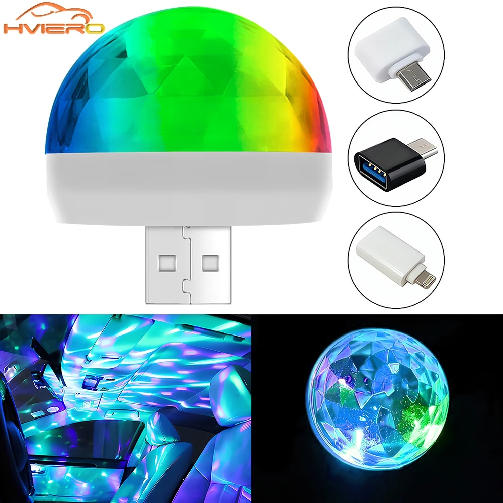 Car Led Auto Lamp USB Ambient Light DJ RGB Mini Colorful Music Sound USB-C Interface IOS Holiday Party Karaoke Atmosphere Bulbs
Car Led Auto Lamp USB Ambient Light DJ RGB Mini Colorful Music Sound USB-C Interface IOS Holiday Party Karaoke Atmosphere Bulbs