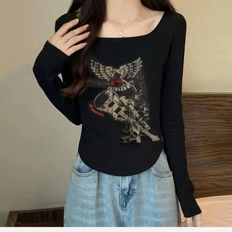 American Vintage Harajuku Graphic Printed T-shirt Autumn New Y2k Gothic Style Long Sleeve T Shirt Women's Subculture Slim Tops
American Vintage Harajuku Graphic Printed T-shirt Autumn New Y2k Gothic Style Long Sleeve T Shirt Women's Subculture Slim Tops