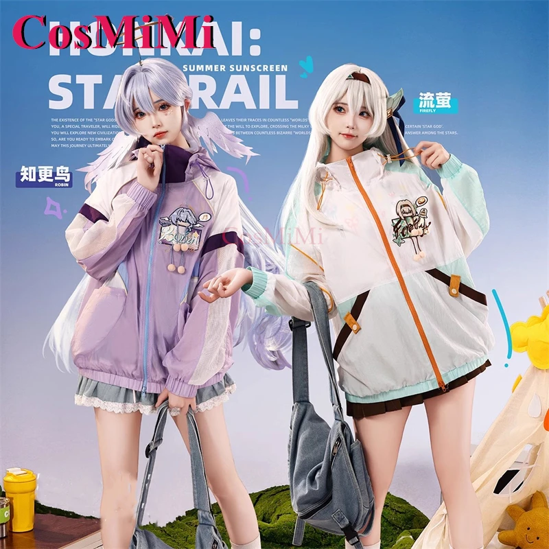 CosMiMi Game Honkai: Star Rail Robin/Firefly Cosplay Costume Derivative Product Fashion Sun Protection Clothing Summer Sunscreen
CosMiMi Game Honkai: Star Rail Robin/Firefly Cosplay Costume Derivative Product Fashion Sun Protection Clothing Summer Sunscreen