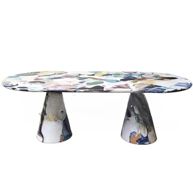 B solid wood art creative home painted dining table oval dining table home hand painted oil painting table
B solid wood art creative home painted dining table oval dining table home hand painted oil painting table