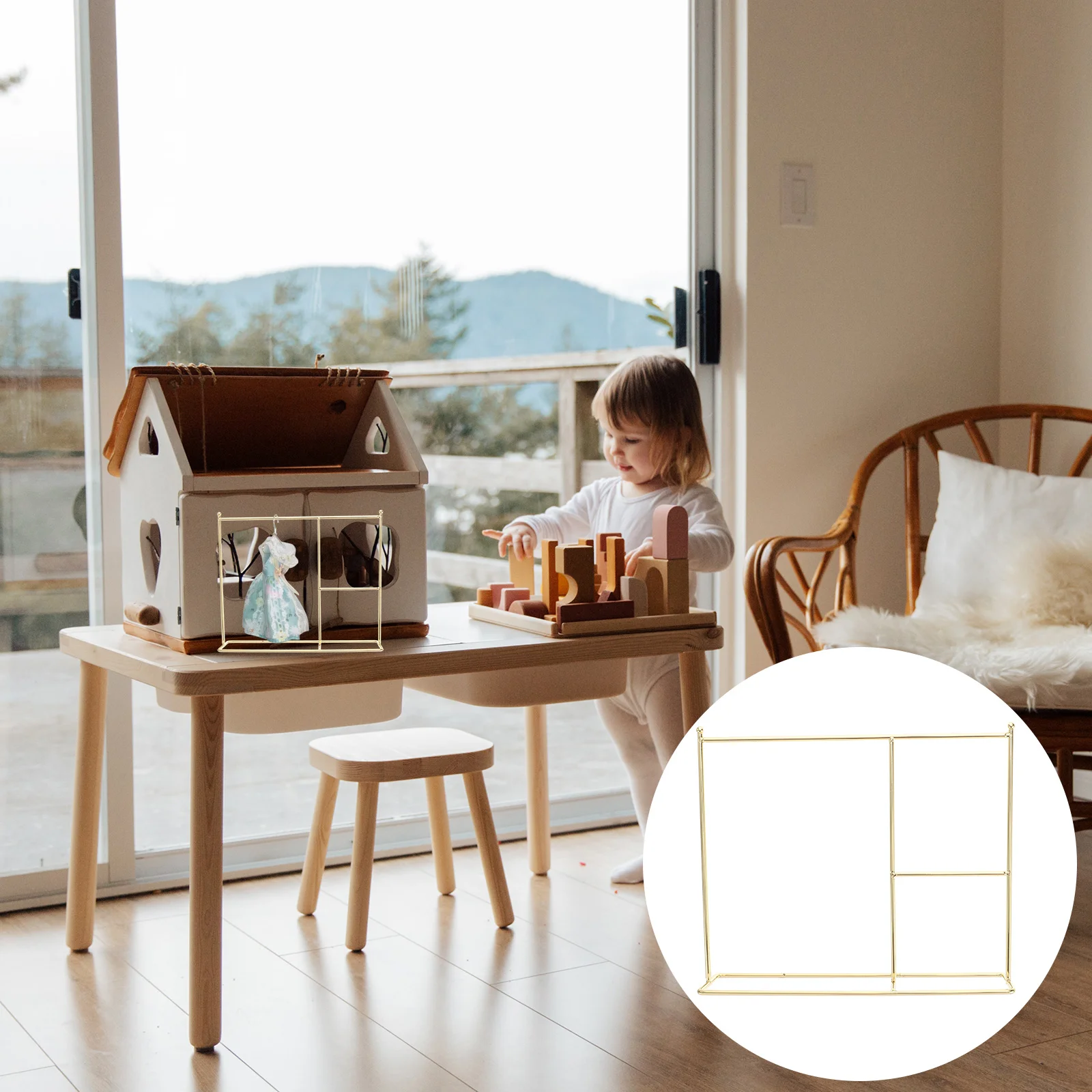 Dress Miniature Clothes Dolls Clothing Holder Rack ganizer Premium Material Lightweight Portable Dollhouse Furniture Toy
Dress Miniature Clothes Dolls Clothing Holder Rack ganizer Premium Material Lightweight Portable Dollhouse Furniture Toy