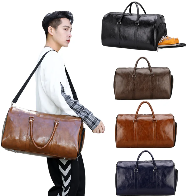 Gym Bag for Men & Women PU Leather Travel Duffle Bag with Shoe Compartment Large Sports Bag Super Waterproof and Wear-resistant
Gym Bag for Men & Women PU Leather Travel Duffle Bag with Shoe Compartment Large Sports Bag Super Waterproof and Wear-resistant