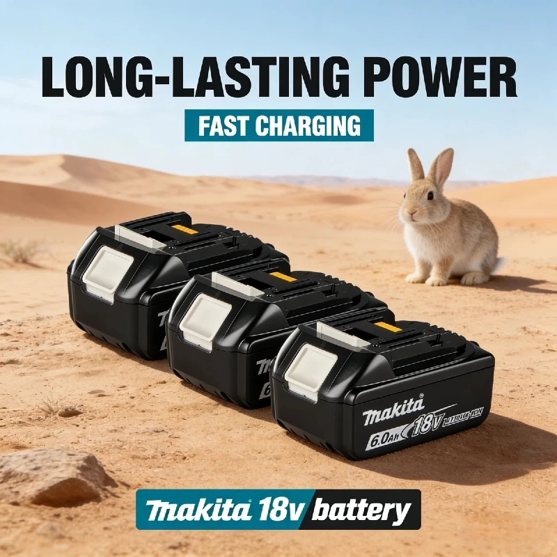 100% Original makita battery, 6.0Ah High Capacity 18V tool battery Replacement for makita 18V drill Power Tool❀
100% Original makita battery, 6.0Ah High Capacity 18V tool battery Replacement for makita 18V drill Power Tool❀