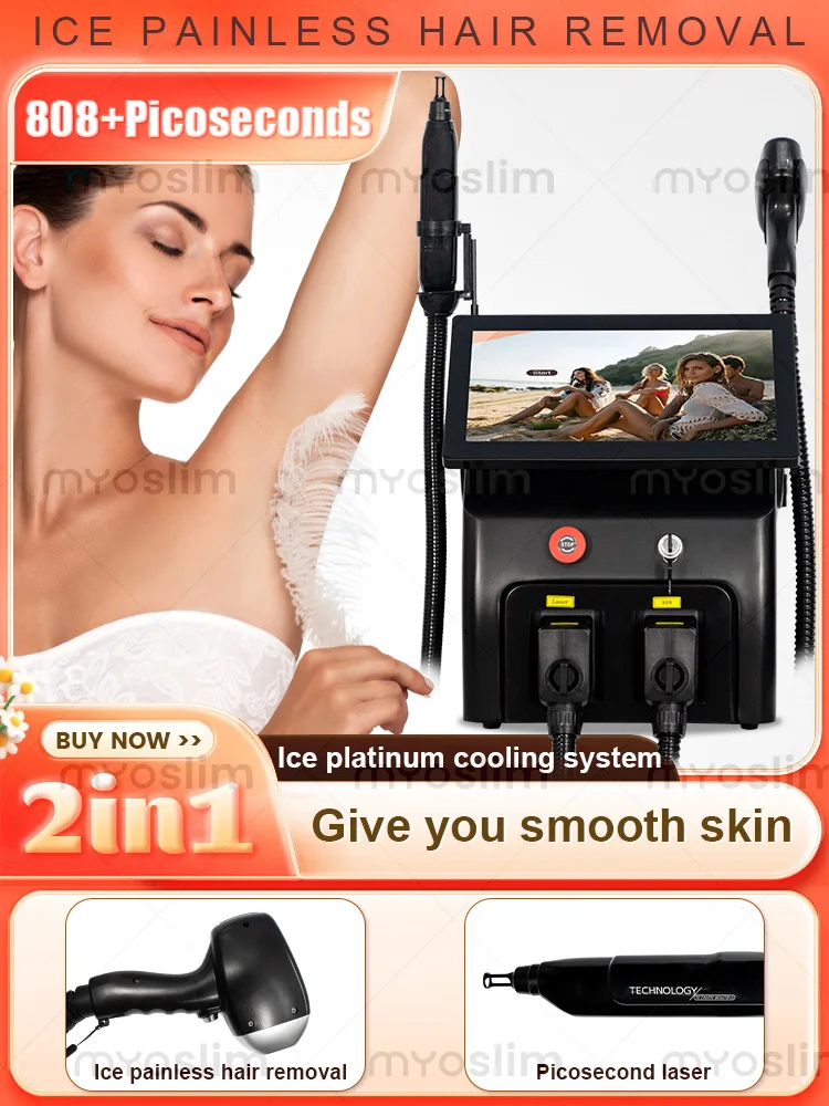 2 в 1 Сопрано Титановый лед Платиновый диод 755 808 1064 нм 3 длины волны Nd:YAG Лазерная безболезненная машина для удаления волос
2 в 1 Сопрано Титановый лед Платиновый диод 755 808 1064 нм 3 длины волны Nd:YAG Лазерная безболезненная машина для удаления волос