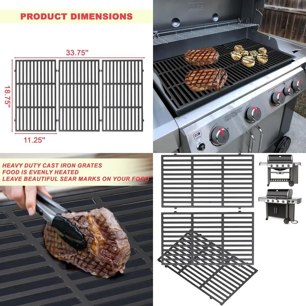 Решетки для гриля Genesis II 400 и Weber GS4 II/LX 400, совместимые с моделями E-410, S410, E-435, S-435, E-415, SE-410.
Решетки для гриля Genesis II 400 и Weber GS4 II/LX 400, совместимые с моделями E-410, S410, E-435, S-435, E-415, SE-410.