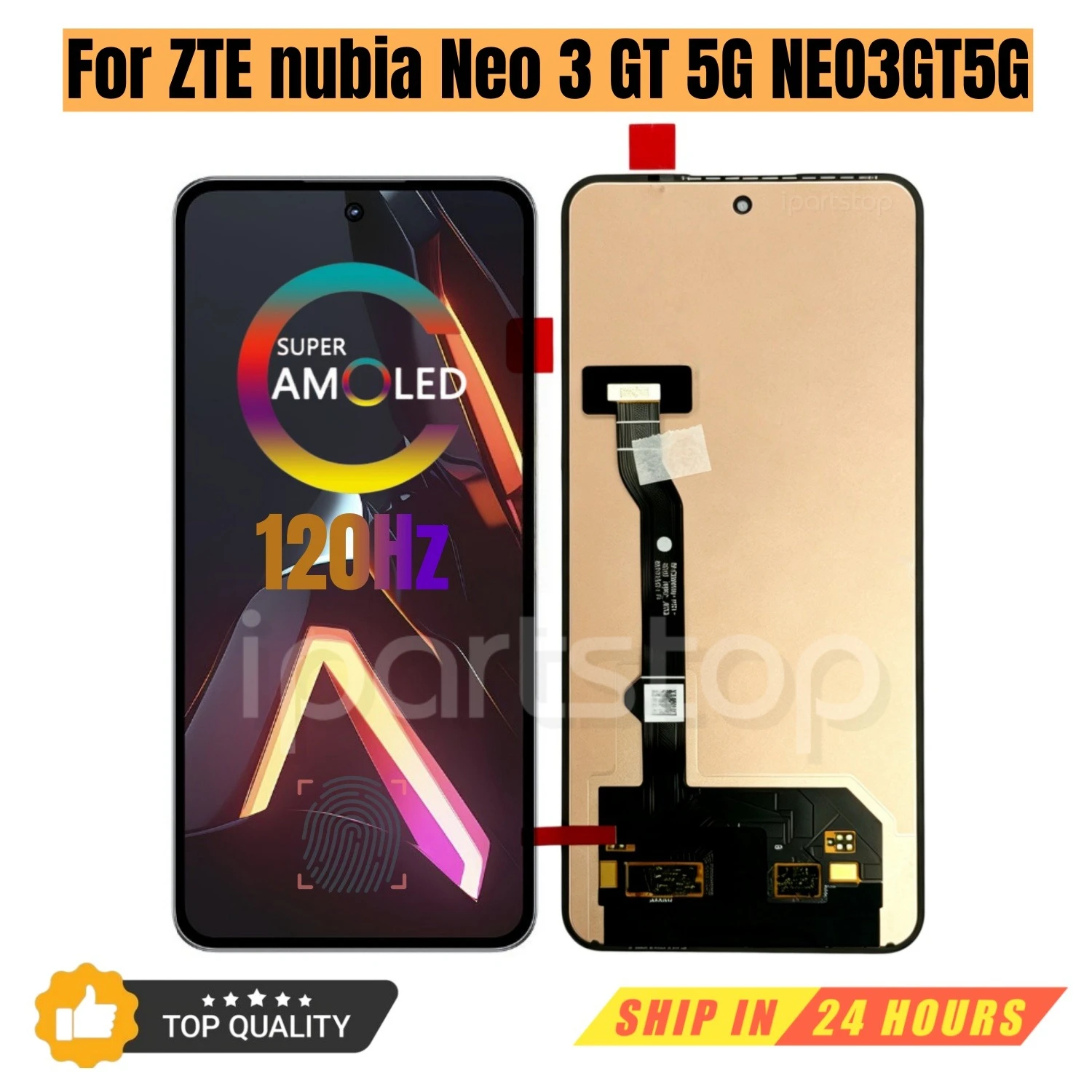 iParts Replacement New Display for ZTE nubia Neo 3 GT 5G NEO3GT5G Z2465N 120Hz AMOLED Touch Screen Digitizer Assembly OEM
iParts Replacement New Display for ZTE nubia Neo 3 GT 5G NEO3GT5G Z2465N 120Hz AMOLED Touch Screen Digitizer Assembly OEM