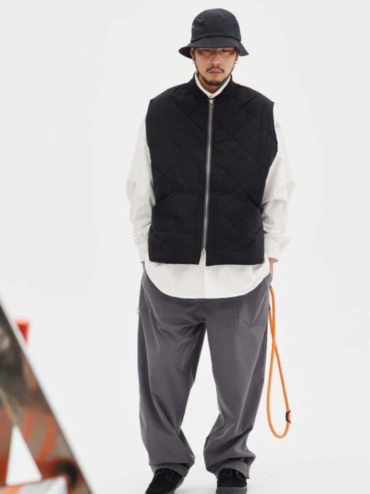 Men's Autumn Winter Checkered Vest Asian Style Cotton Blazer with Pockets Urban Casual Streetwear Outerwear
Men's Autumn Winter Checkered Vest Asian Style Cotton Blazer with Pockets Urban Casual Streetwear Outerwear