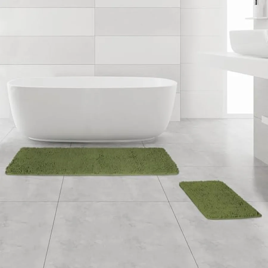 Bathroom Rugs Sets 2 PieceThick Chenille Bath Mats Absorbent and Washable Bath Rug Non-Slip Extra Soft Rugs for Bathroom Floor
Bathroom Rugs Sets 2 PieceThick Chenille Bath Mats Absorbent and Washable Bath Rug Non-Slip Extra Soft Rugs for Bathroom Floor