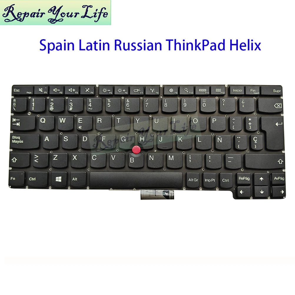 Russian Latin Spanish Keyboard For Lenovo ThinkPad Helix X1 3697 3702 3701 V137520AK1 04Y0087 04Y0100 Laptop Trackpoint Teclado
Russian Latin Spanish Keyboard For Lenovo ThinkPad Helix X1 3697 3702 3701 V137520AK1 04Y0087 04Y0100 Laptop Trackpoint Teclado