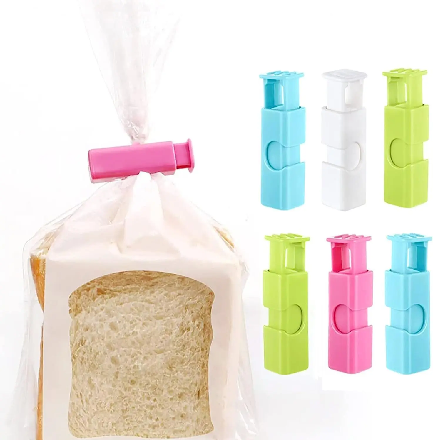 Bread clips, Bread clips reusableMultipurpose Plastic , Press The Spring Sealing Clip, Strong Moisture- -Keeping Sealing Clip 4
Bread clips, Bread clips reusableMultipurpose Plastic , Press The Spring Sealing Clip, Strong Moisture- -Keeping Sealing Clip 4