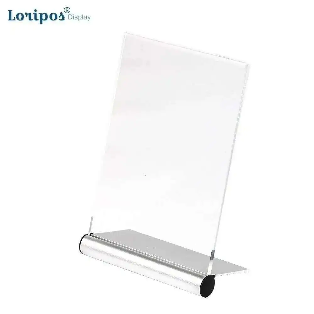 A4 L Shape Plastic Clear Acrylic Sign Display Paper Counter Card Menu Holder Stand Display Table Number Card Metal Photo Holder
A4 L Shape Plastic Clear Acrylic Sign Display Paper Counter Card Menu Holder Stand Display Table Number Card Metal Photo Holder