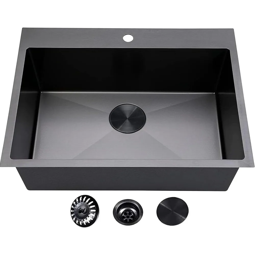 33 inch black drop in kitchen sink,33x22 inch gunmetal black single bowl stainless steel basin topmount kitchen
33 inch black drop in kitchen sink,33x22 inch gunmetal black single bowl stainless steel basin topmount kitchen