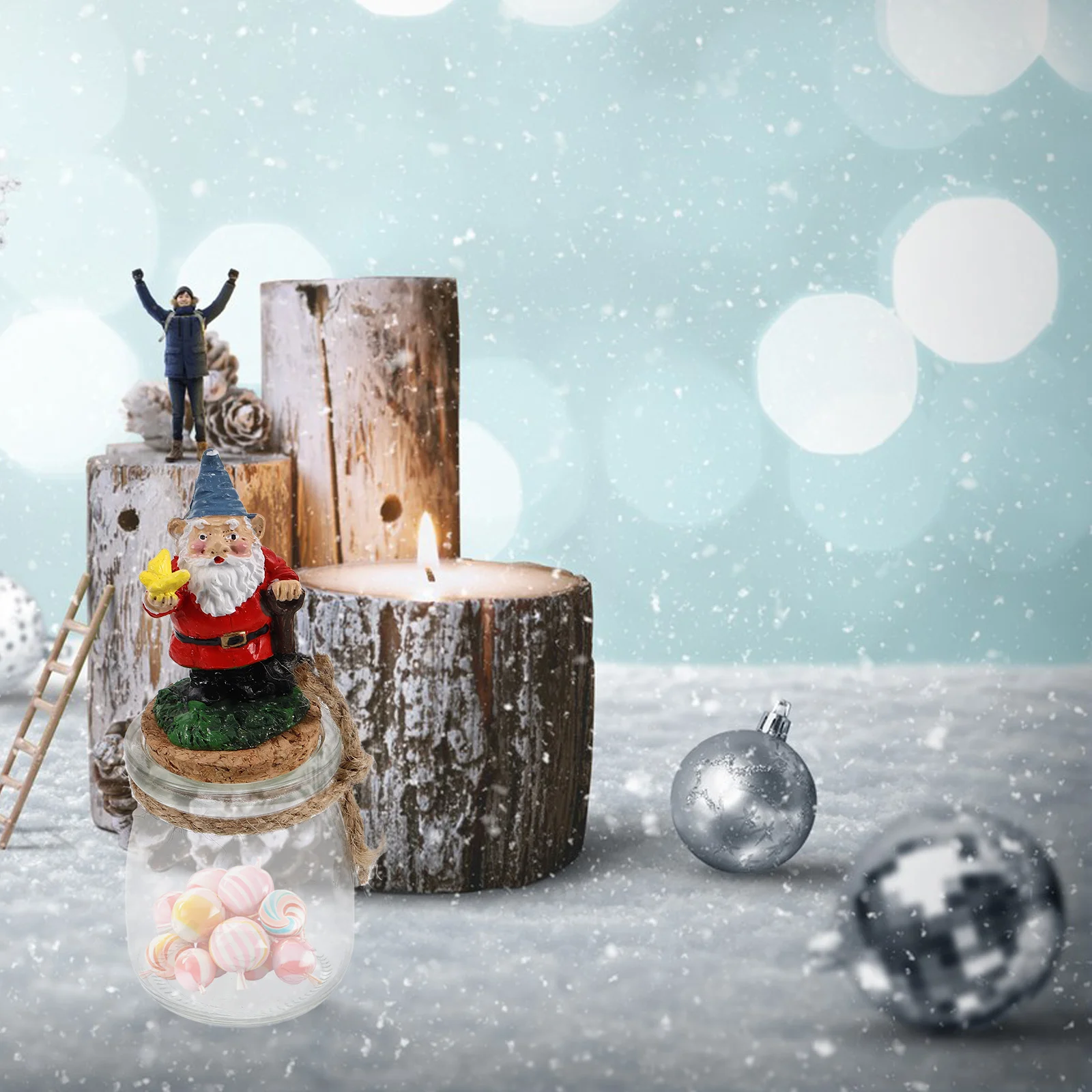 Christmas Resin Gnome Dwarf Candy Jar Decorative Xmas Storage Container Holiday Treats Office Desk Kitchen Decor
Christmas Resin Gnome Dwarf Candy Jar Decorative Xmas Storage Container Holiday Treats Office Desk Kitchen Decor