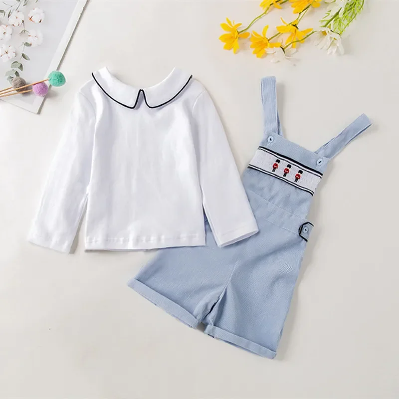 ICJAEHAO Suspender Pants Full Sleeve Print Shirt Romper Clothing Set Baby Boy Clothing Girl Clothes Sets Sweater Embroidery 2025
ICJAEHAO Suspender Pants Full Sleeve Print Shirt Romper Clothing Set Baby Boy Clothing Girl Clothes Sets Sweater Embroidery 2025
