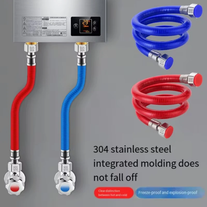 Shower Hose Bellows Extension Tube Male Female Connector Explosion-Proof Hot Cold Household Hot Water Pipes 304 Stainless Steel
Shower Hose Bellows Extension Tube Male Female Connector Explosion-Proof Hot Cold Household Hot Water Pipes 304 Stainless Steel