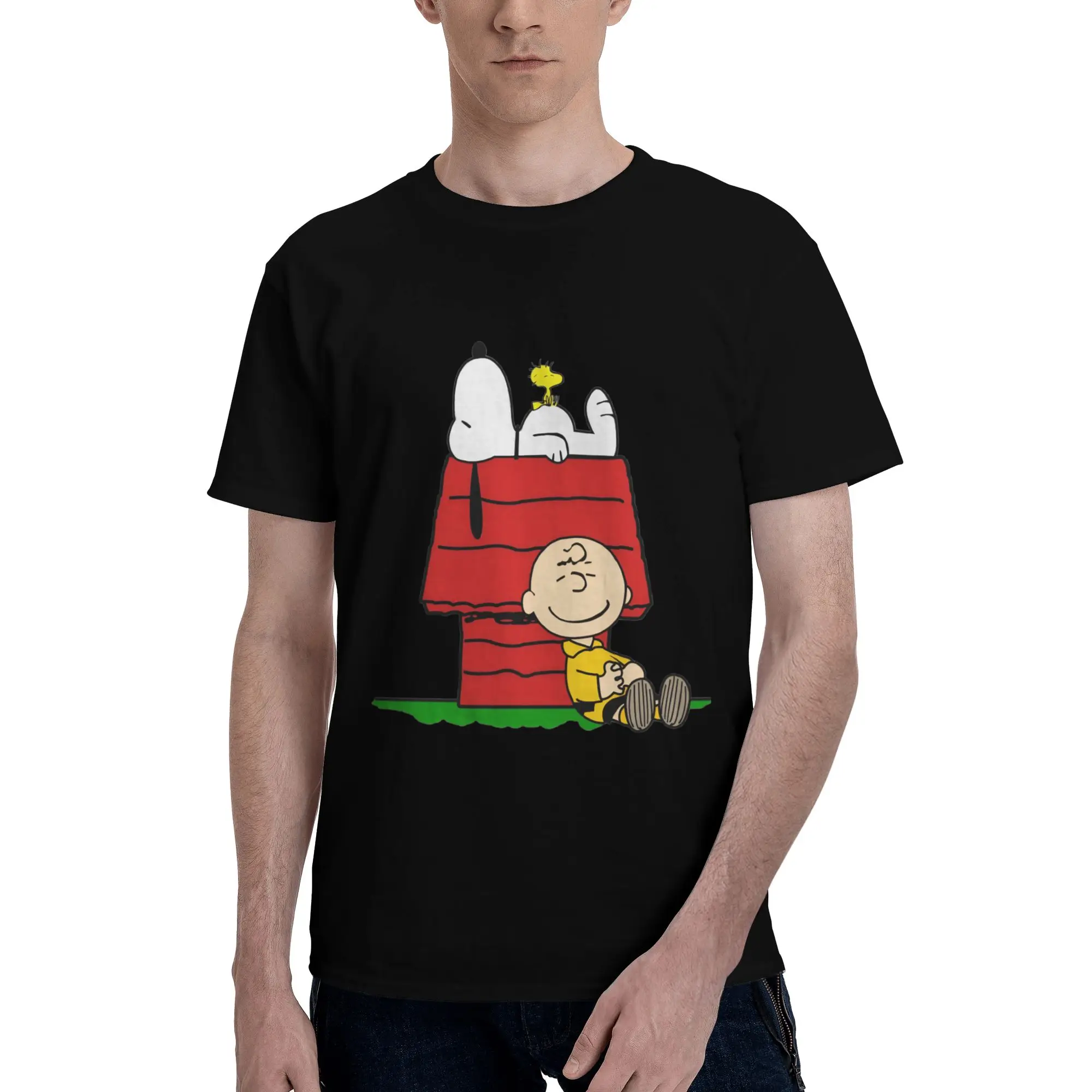 Custom Mens S-snoopies T Shirts Short Sleeve Cotton Tshirts Streetwear T-shirt Leisure Manga Tee Slim Fit Clothing
Custom Mens S-snoopies T Shirts Short Sleeve Cotton Tshirts Streetwear T-shirt Leisure Manga Tee Slim Fit Clothing