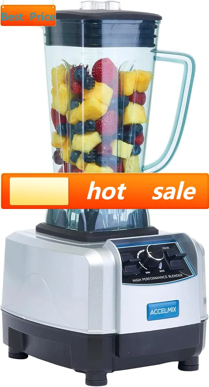 XLB-1000 68 oz. Commercial Electric Accelmix 2 HP Blender - 120V, 1450 W, Gray
XLB-1000 68 oz. Commercial Electric Accelmix 2 HP Blender - 120V, 1450 W, Gray