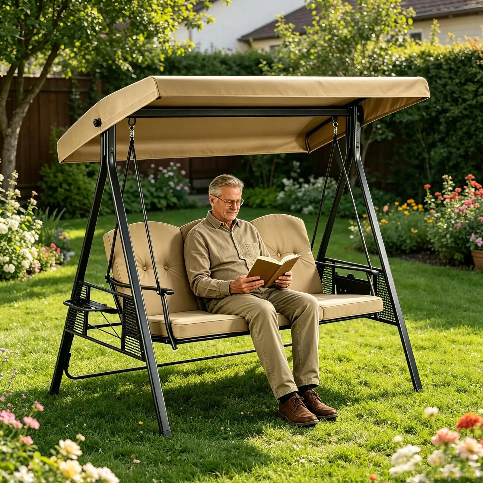 Swing Canopy Cover Waterproof Windproof Anti-UV Heavy Duty Outdoor Patio Swing Top Cover For Garden Yard Pathway Patio Balcony
Swing Canopy Cover Waterproof Windproof Anti-UV Heavy Duty Outdoor Patio Swing Top Cover For Garden Yard Pathway Patio Balcony